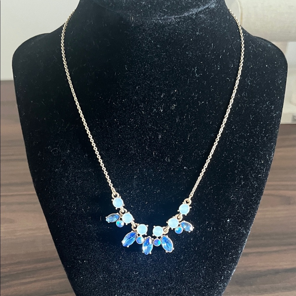 Bella and Jack blue and opalite statement necklace